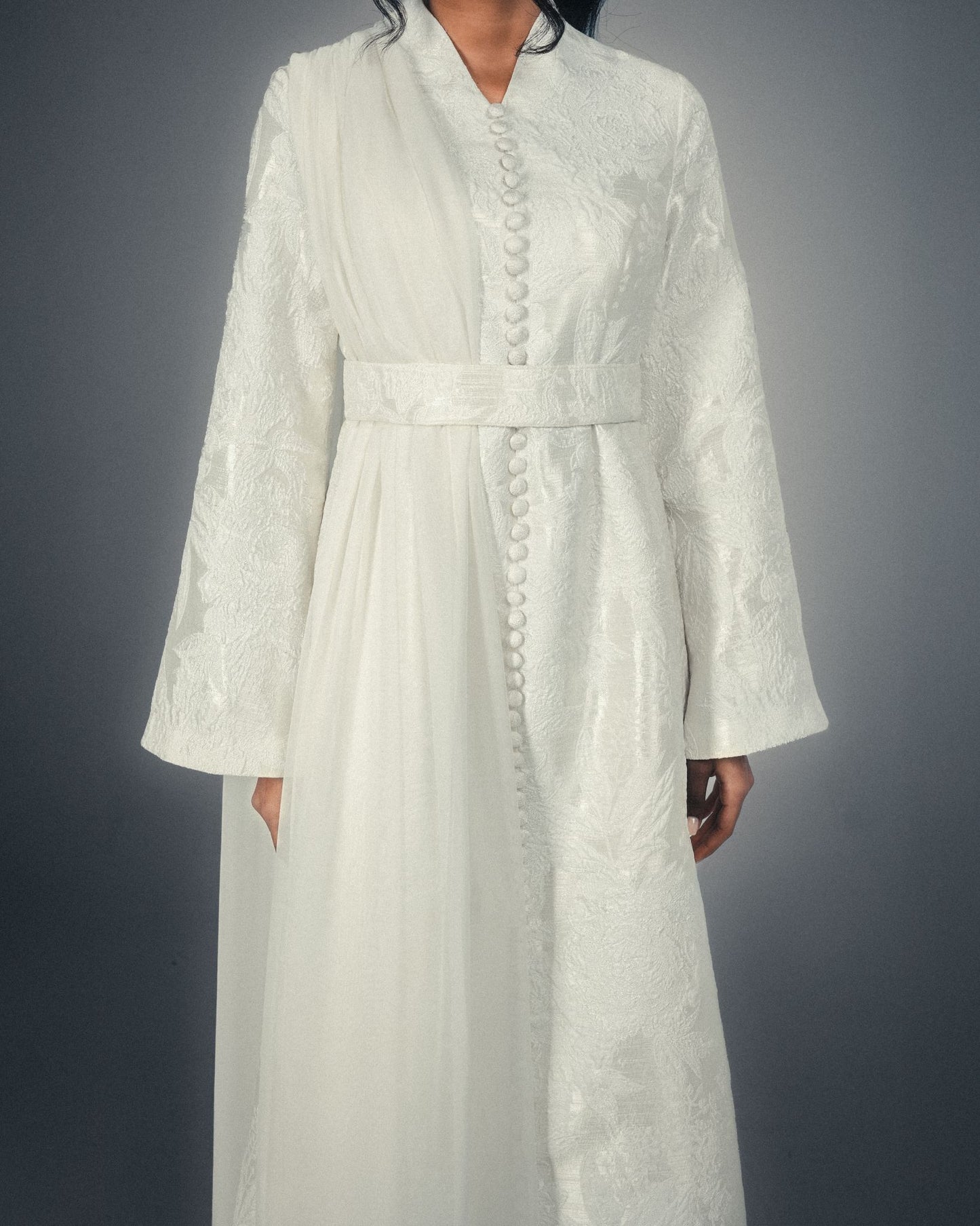 BELL SLEEVE SCARF DRESS