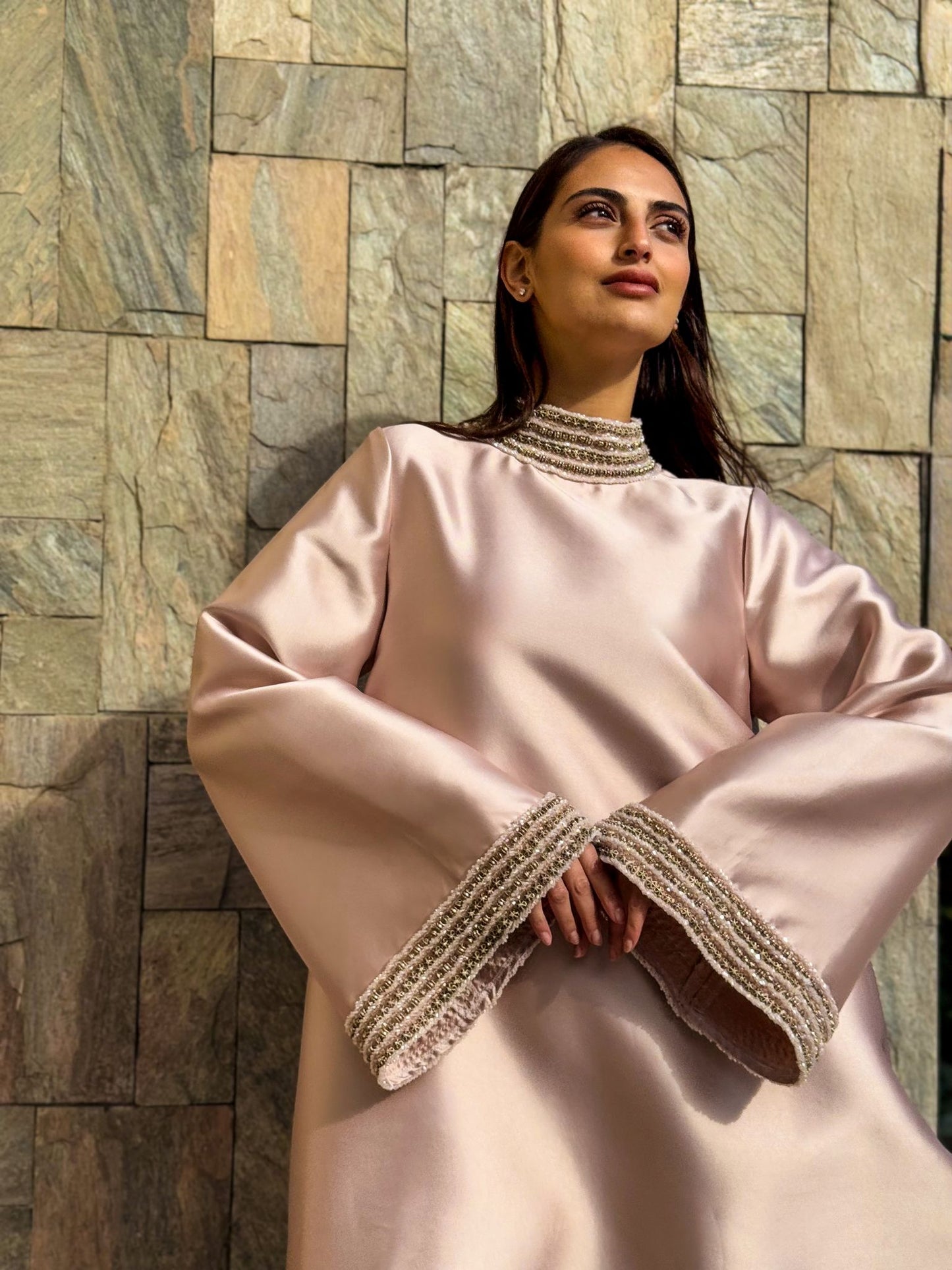 EMBELLISHED A-LINE GOWN