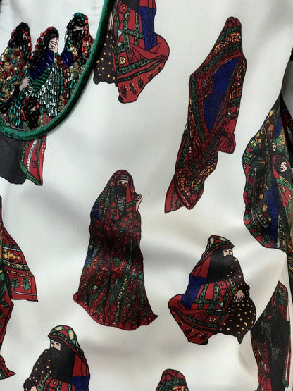 EMBELLISHED NECKLINE MUKHAWAR - FIGURES