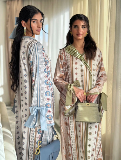 EMBELLISHED NECKLINE MUKHAWAR - MOTIFS