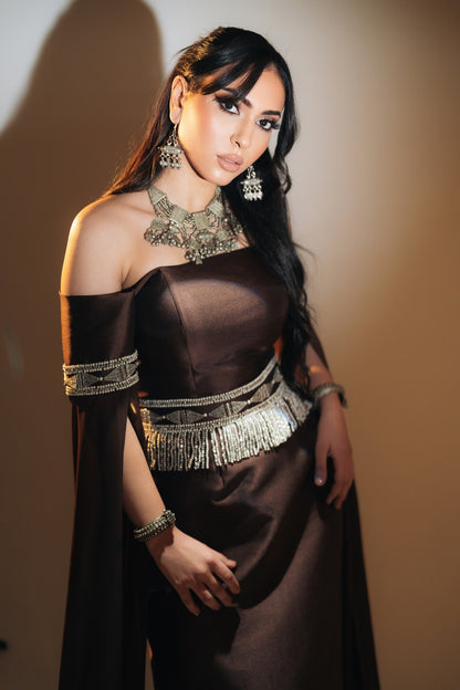 OFF SHOULDER GOWN