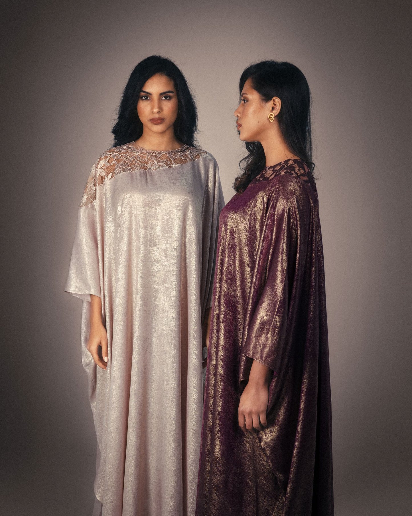 METALLIC THREAD KAFTAN