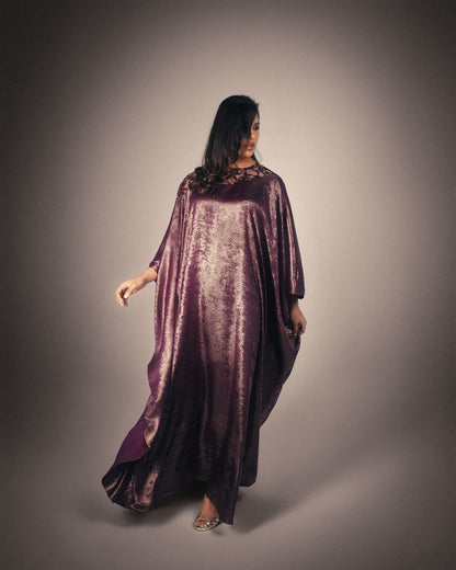 METALLIC THREAD KAFTAN