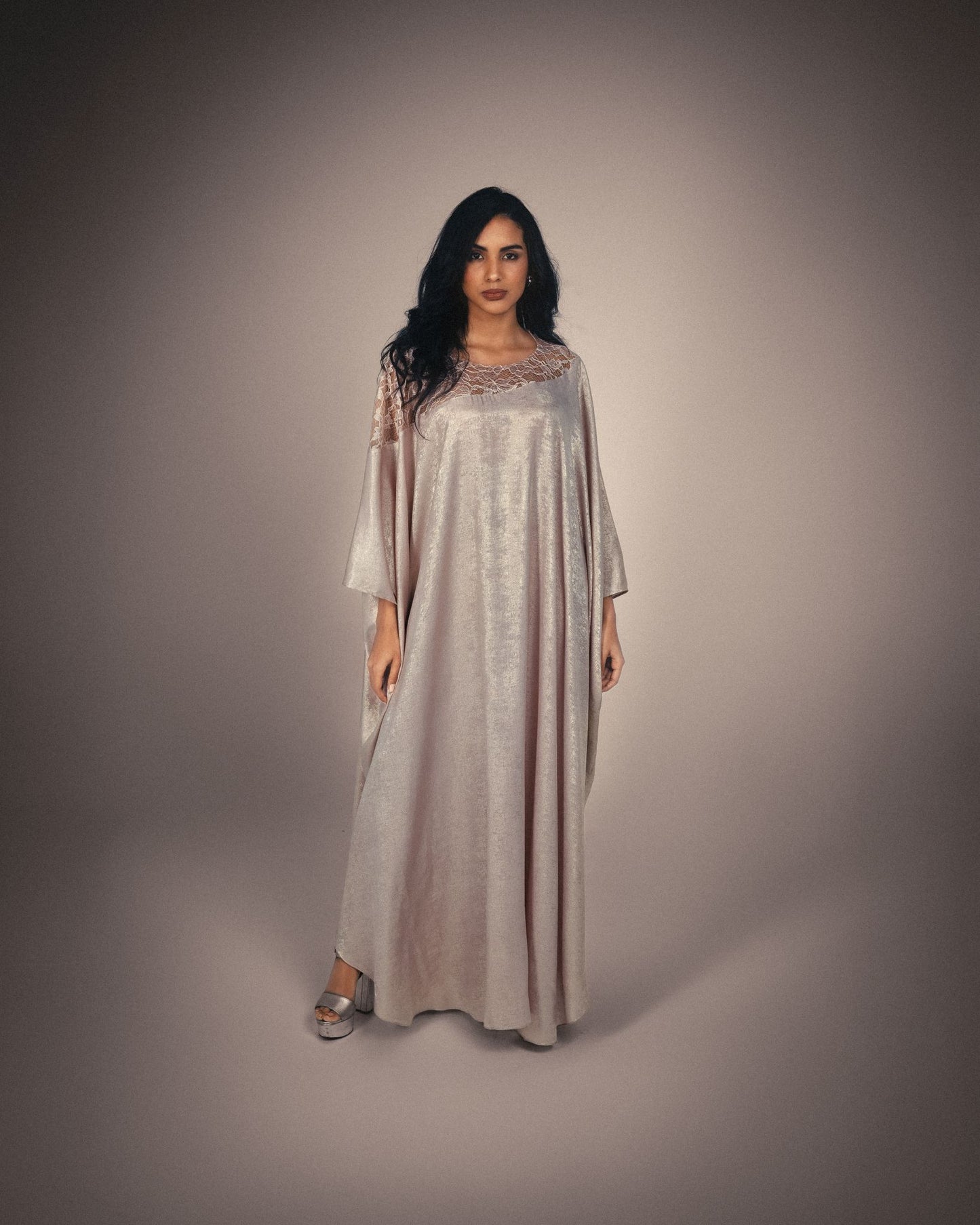 METALLIC THREAD KAFTAN