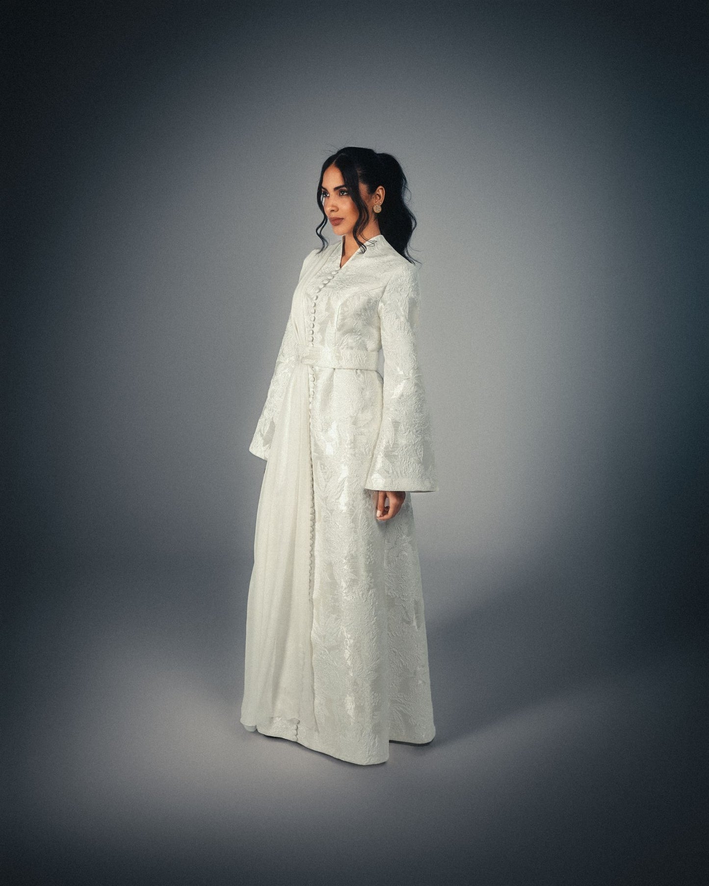 BELL SLEEVE SCARF DRESS