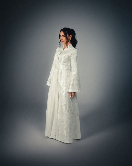 BELL SLEEVE SCARF DRESS