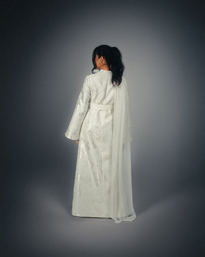 BELL SLEEVE SCARF DRESS