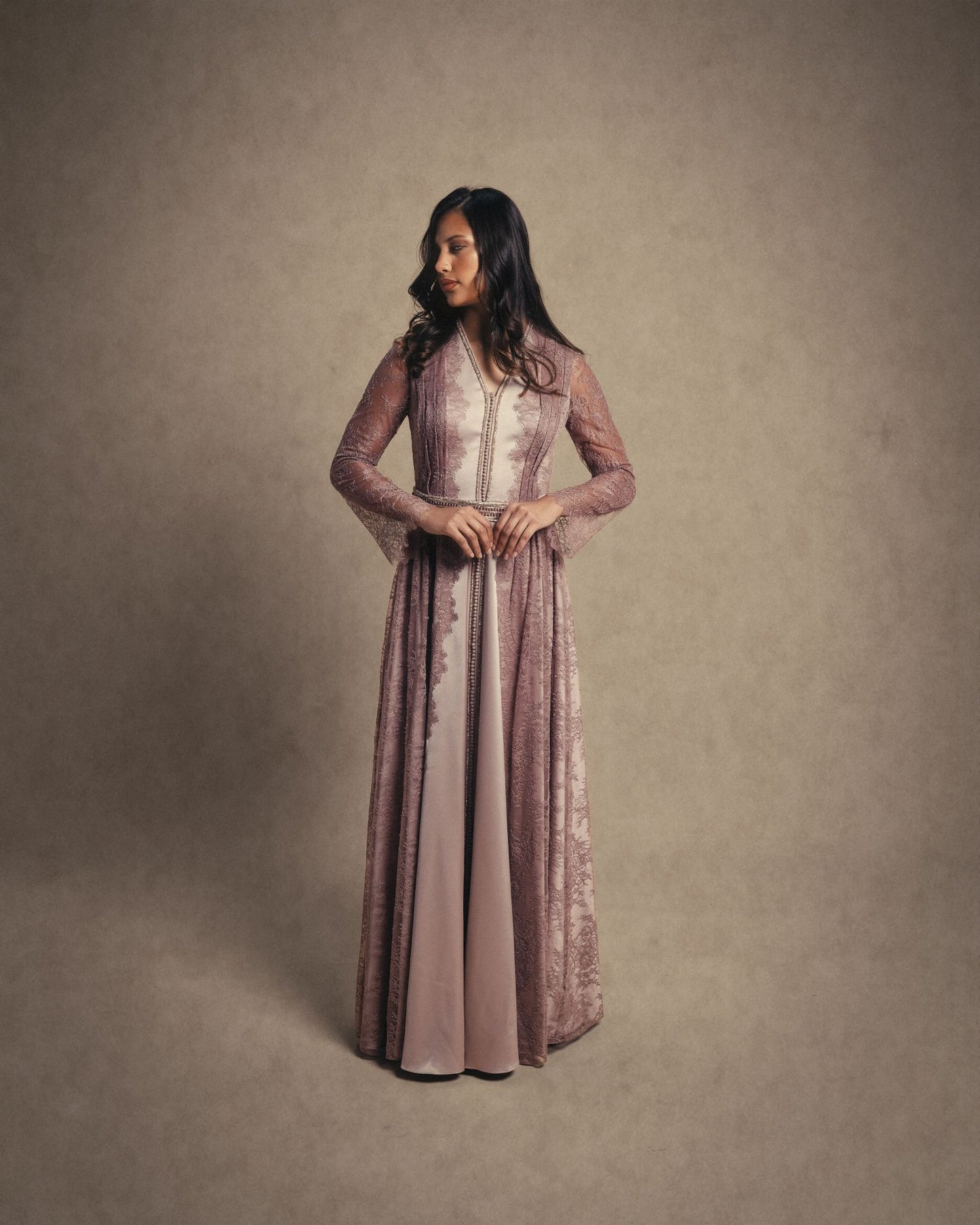 LACE PANELS KAFTAN