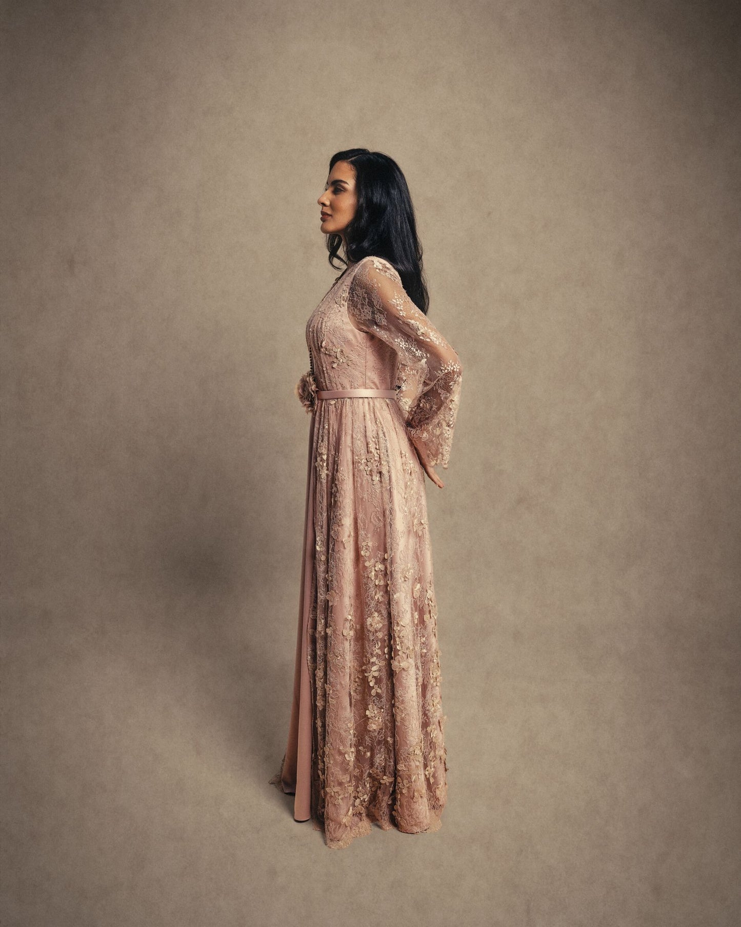 LACE PANELS KAFTAN