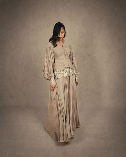 PLEATED ROMAN DRESS