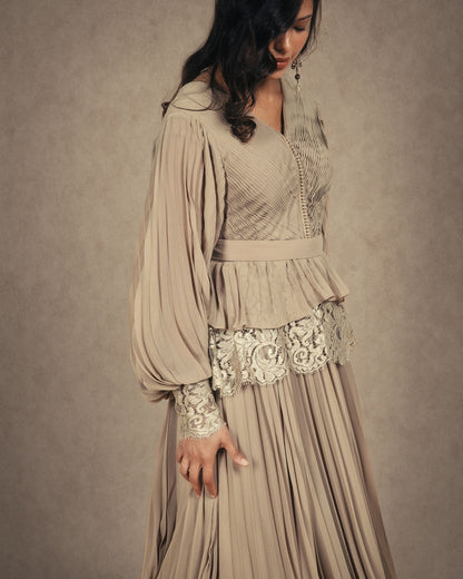 PLEATED ROMAN DRESS