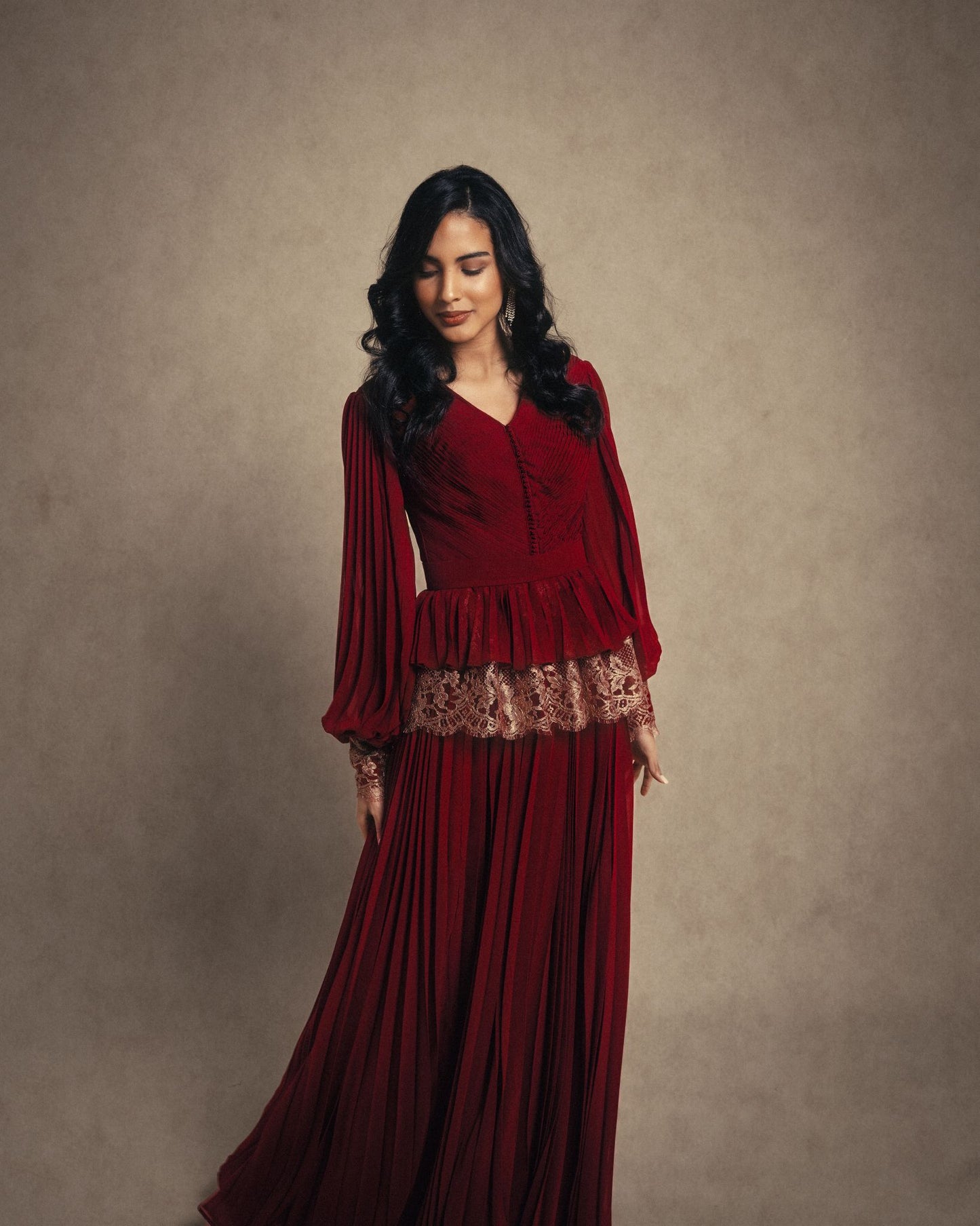 PLEATED ROMAN DRESS
