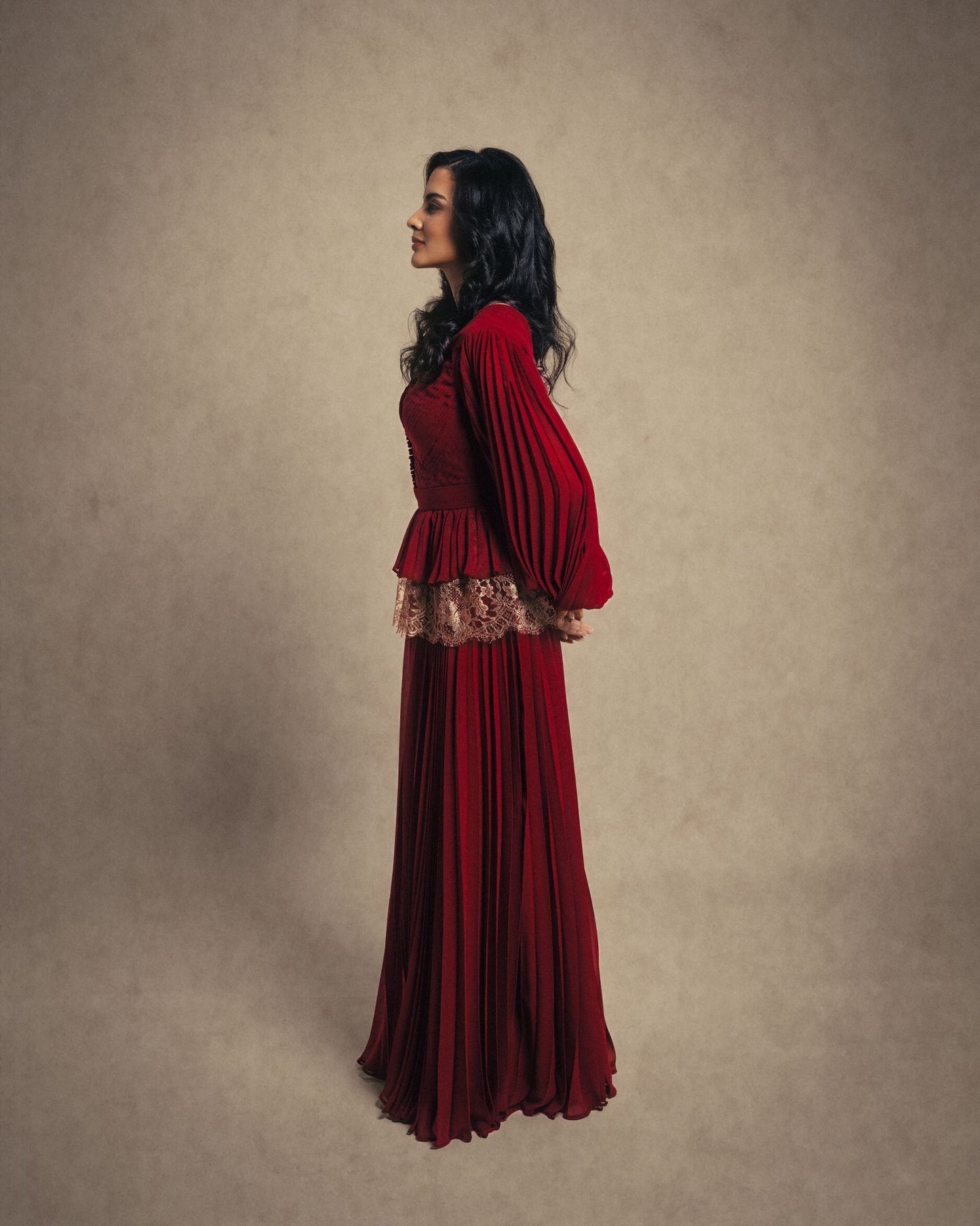 PLEATED ROMAN DRESS