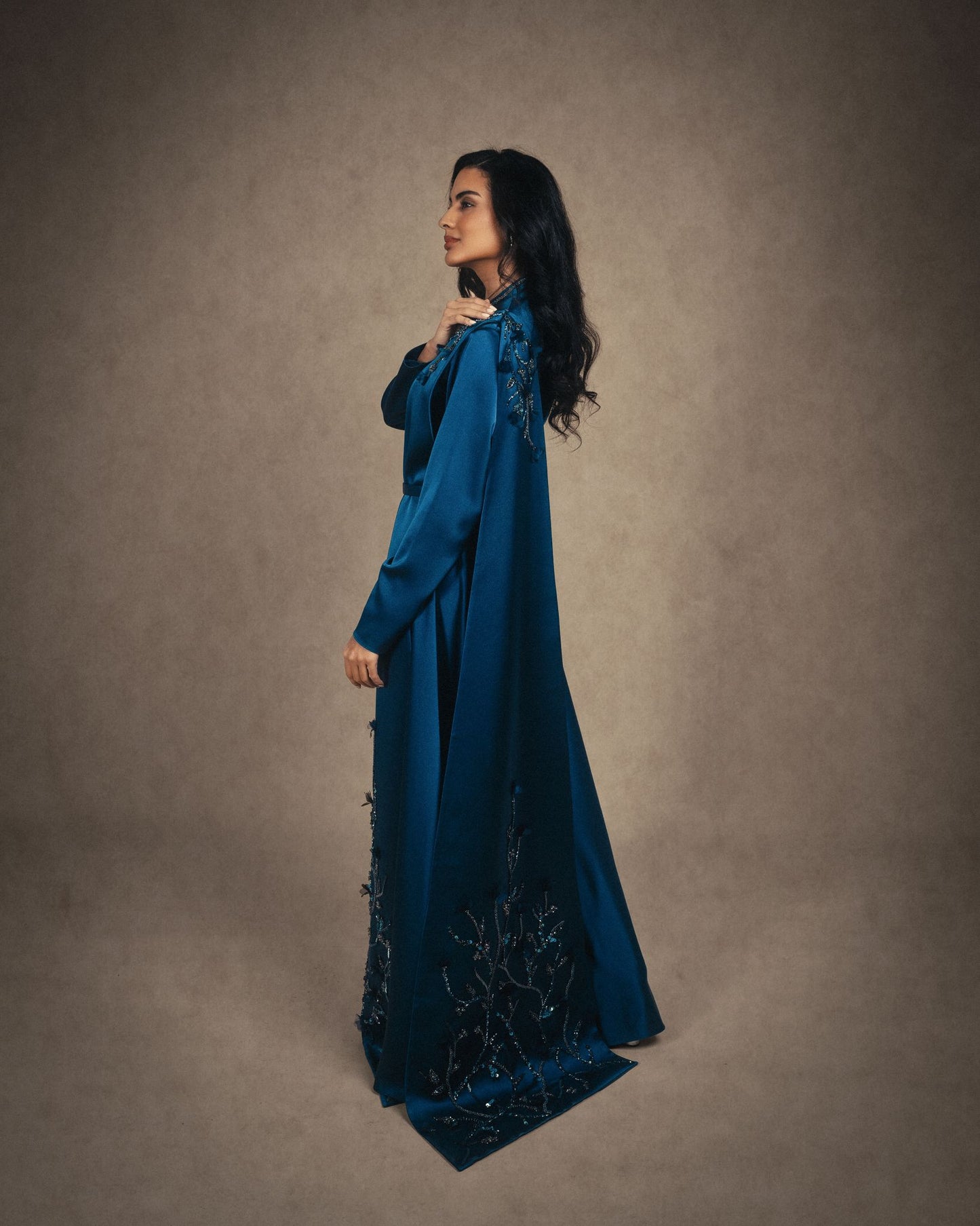 DOUBLE SCARF KAFTAN