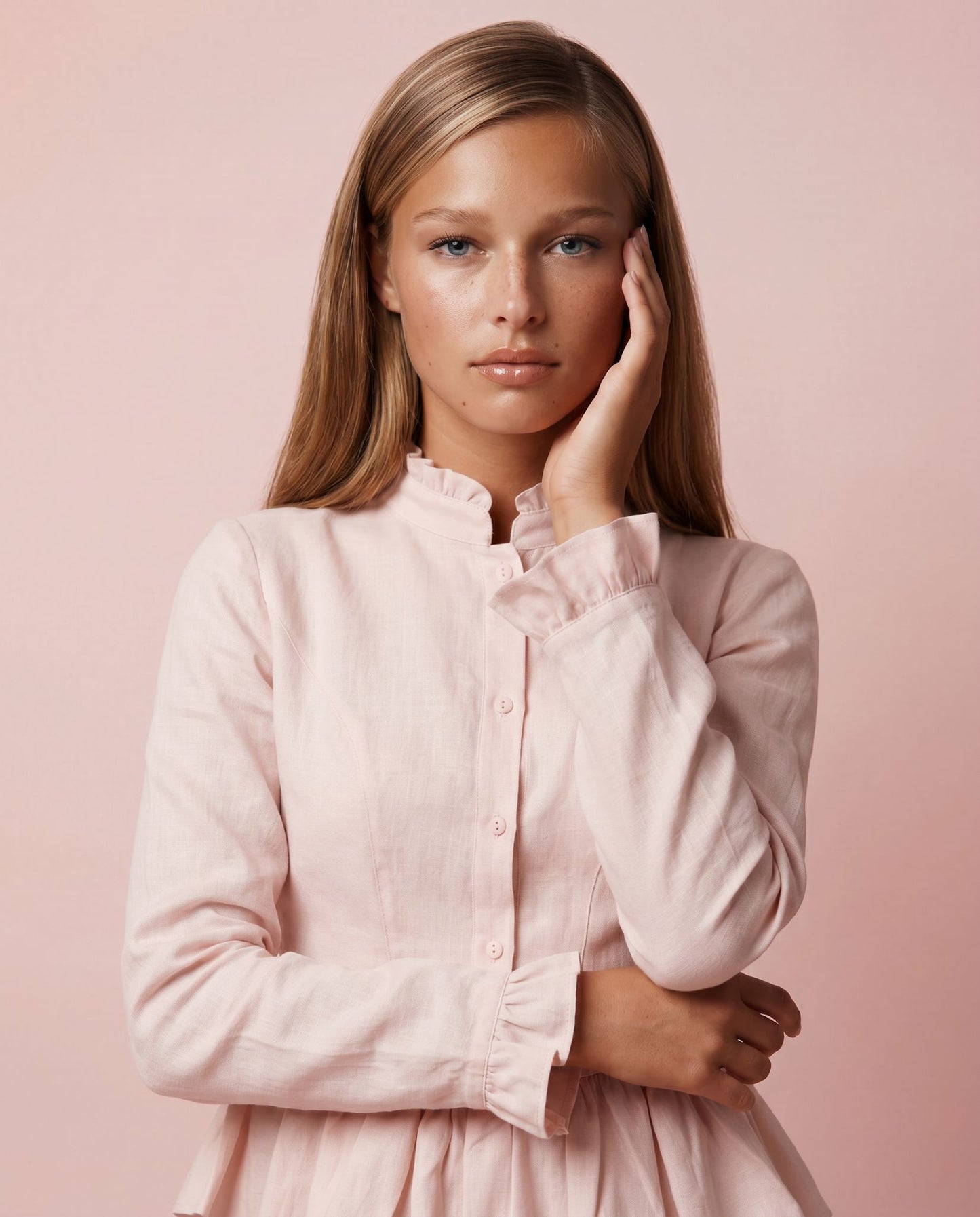 Aveline Peplum Linen Set